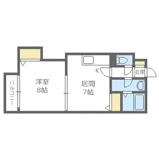 ハイツプロキオン【3階】の間取り