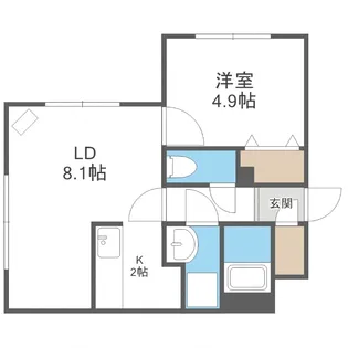パインハート中の島【1階】の間取り