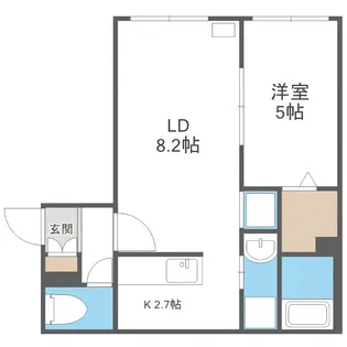 パインハート中の島【1階】の間取り