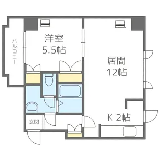プラザ中島公園【3階】の間取り