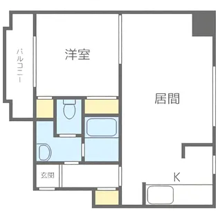 プラザ中島公園【9階】の間取り