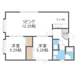 ステラガーデン山鼻【101号室】の間取り