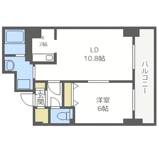 ティアラタワー中島倶楽部(II)【18階】の間取り