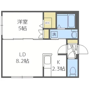 CANTARE中の島(カンターレ中の島)【0301号室】の間取り