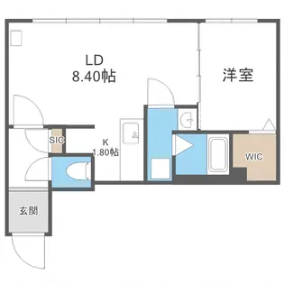 S-FORT月寒【4階】の間取り