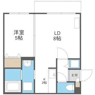 モンテリブロ札幌東【401号室】の間取り