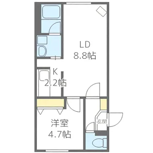 ecoa豊平公園【2階】の間取り