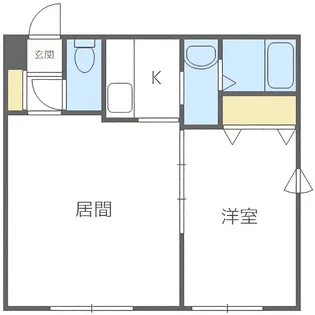 HARUSAKU行啓通 旧ほうしん山鼻【R02号室】の間取り