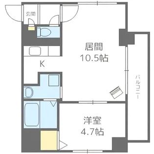 グランドビュー共応【801号室】の間取り