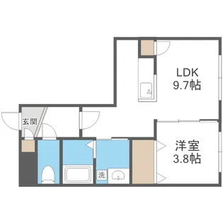 Halenix札幌医大前【1階】の間取り