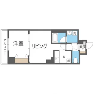 ビッグパレス南5条【9階】の間取り