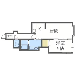 kazu東札幌【102号室】の間取り