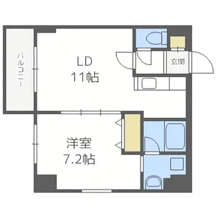 SEIRA豊平【4階】の間取り