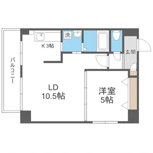 アプフェル美園【4階】の間取り