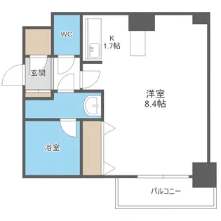 クレジデンス札幌・南4条【3階】の間取り