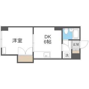 シティパレス12【606号室】の間取り