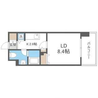 レジディア北三条【5階】の間取り