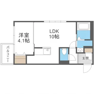ビナーリオ旭山公園通【4階】の間取り
