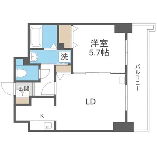 ティアラタワー中島倶楽部(III)【25階】の間取り