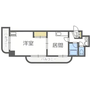 ドミ20公園通り【601号室】の間取り