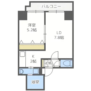 ISグランデ札幌【5階】の間取り