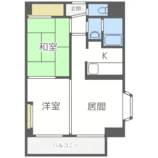 フェアフィールド菊水【7階】の間取り
