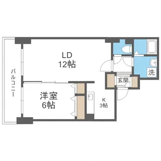 ティアラタワー中島倶楽部(III)【23階】の間取り