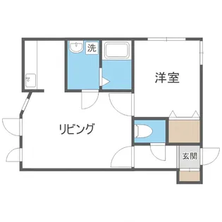 カラバオ白石【107号室】の間取り