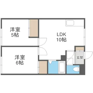 マンションやすらぎ【1号室】の間取り