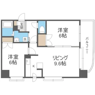 アーバンハイツ月寒東【701号室】の間取り