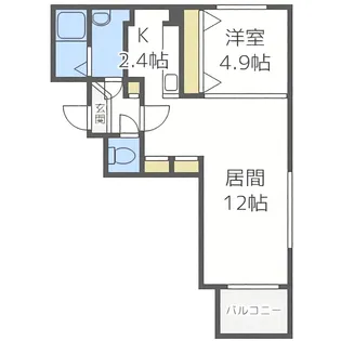 HOKO南高前(ココミナミコウマエ)【3階】の間取り