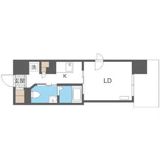 レジディア南1条【7階】の間取り