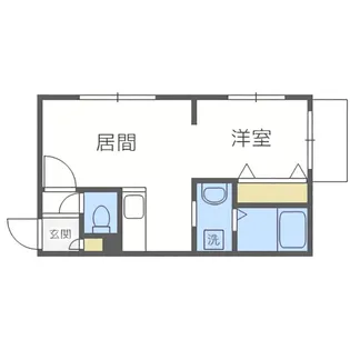 カハラ白石【301号室】の間取り