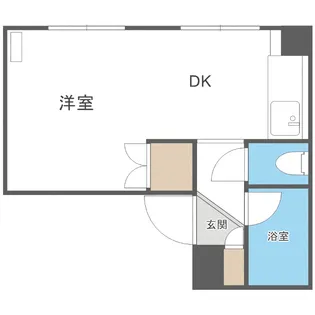 日勝ビル東札幌【5階】の間取り
