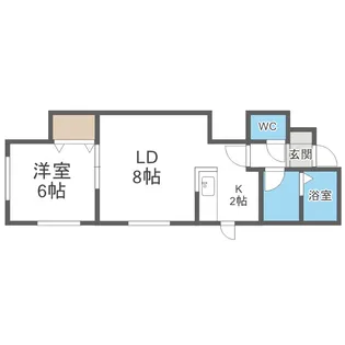 REST HILLS白石駅 A棟【303号室】の間取り