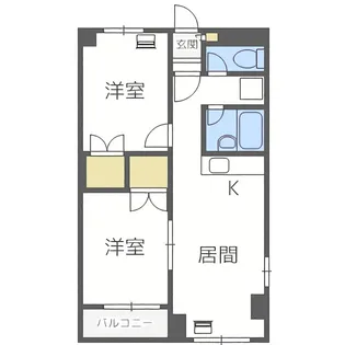 ネスト南13条【503号室】の間取り