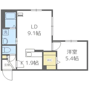 シティレジデンス水車町【3階】の間取り