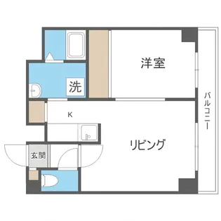エスカーダ南8条【7階】の間取り