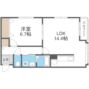 フレッシュリーヴス【304号室】の間取り