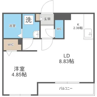ディスティーノレジデンシア715【4階】の間取り