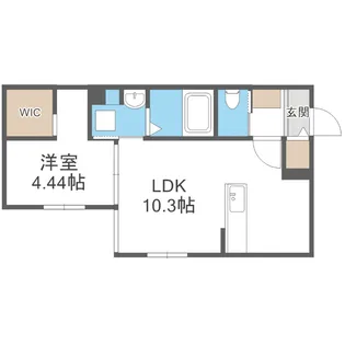 アーバス南円山【203号室】の間取り