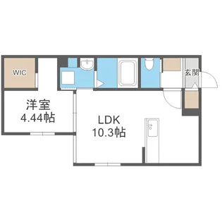 アーバス南円山【303号室】の間取り