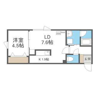 ハイヒルズ【207号室】の間取り