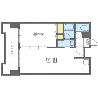 グランカーサ南9条【10階】の間取り