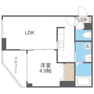 レジディア北二条イーストIII【1002号室】の間取り