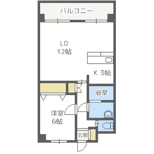 RAFILIA SAPPORO (ラフィリアサッポロ)【11階】の間取り