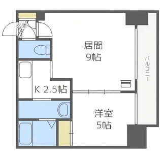 サンコート大通【3階】の間取り