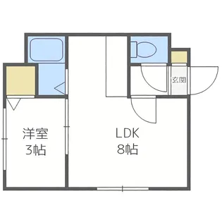 クリフ澄川【101号室】の間取り