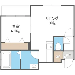 AXIS-WILL MISONO Sta.【3階】の間取り