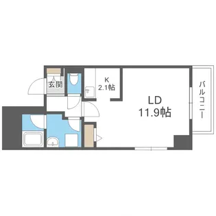 中鉱ビル【5階】の間取り